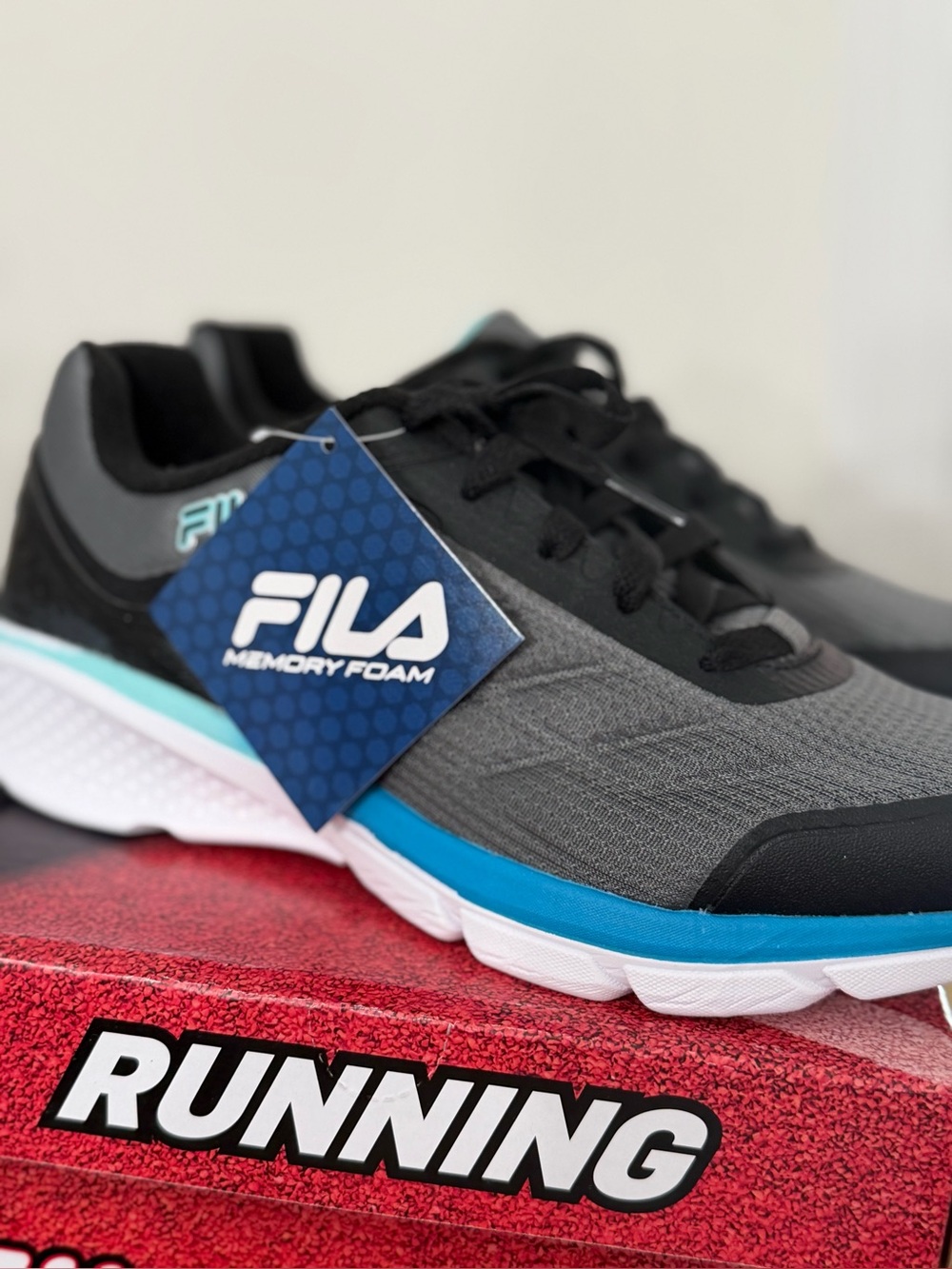 NIB FILA Women’s Memory Core Calibration 23 - Gray, Black, Blue Running Shoes